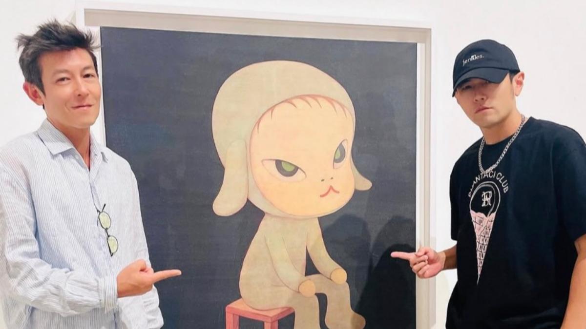 周杰倫日前才和陳冠希合體看展。(圖/翻攝自周杰倫IG)