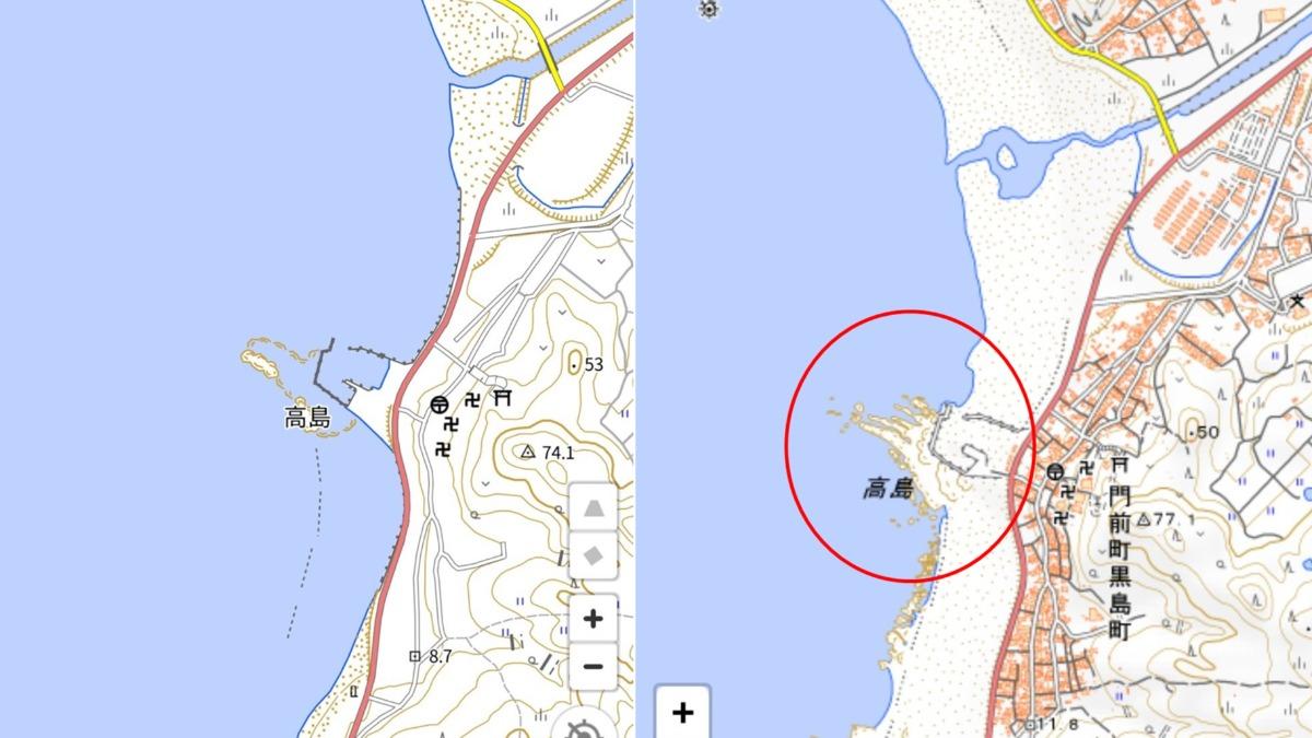 陸地從海面浮出，震出一大片地！（圖／翻攝自たてやま X）