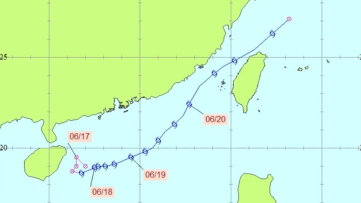 颱風丹娜絲路徑百年罕見! 和13年前「一颱風」超相似