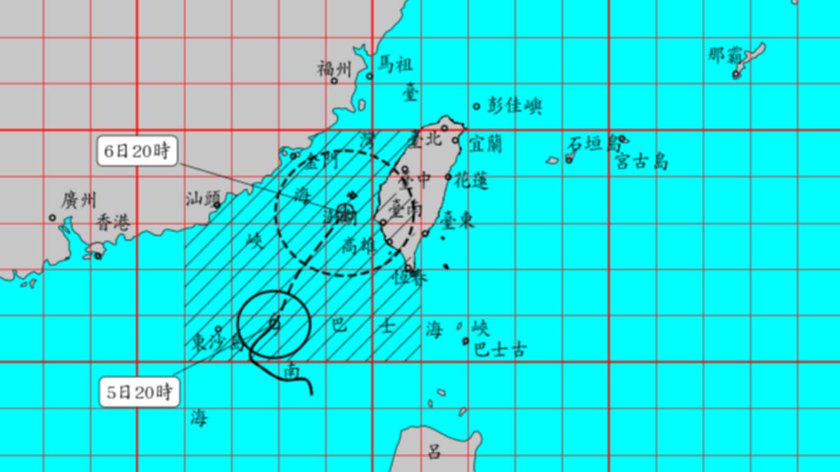 天氣/丹娜絲颱風「陸警發布」!暴風圈再擴大 專家1圖懂全台風雨時程