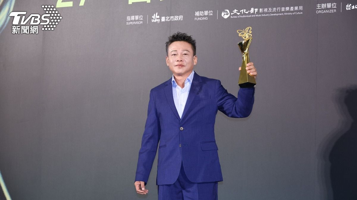 李康生以《默視錄》奪下北影最佳男配角。（圖／張哲鳴攝）
