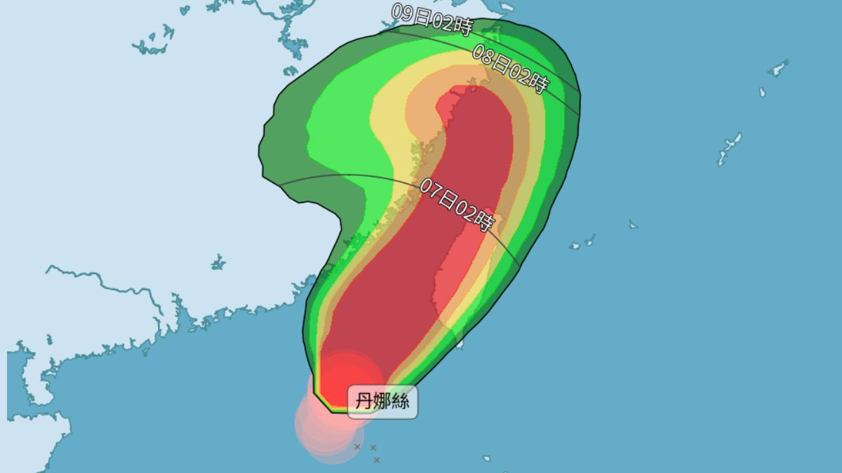 天氣/北北基明颱風假有望? 12縣市「暴風侵襲率」破9成