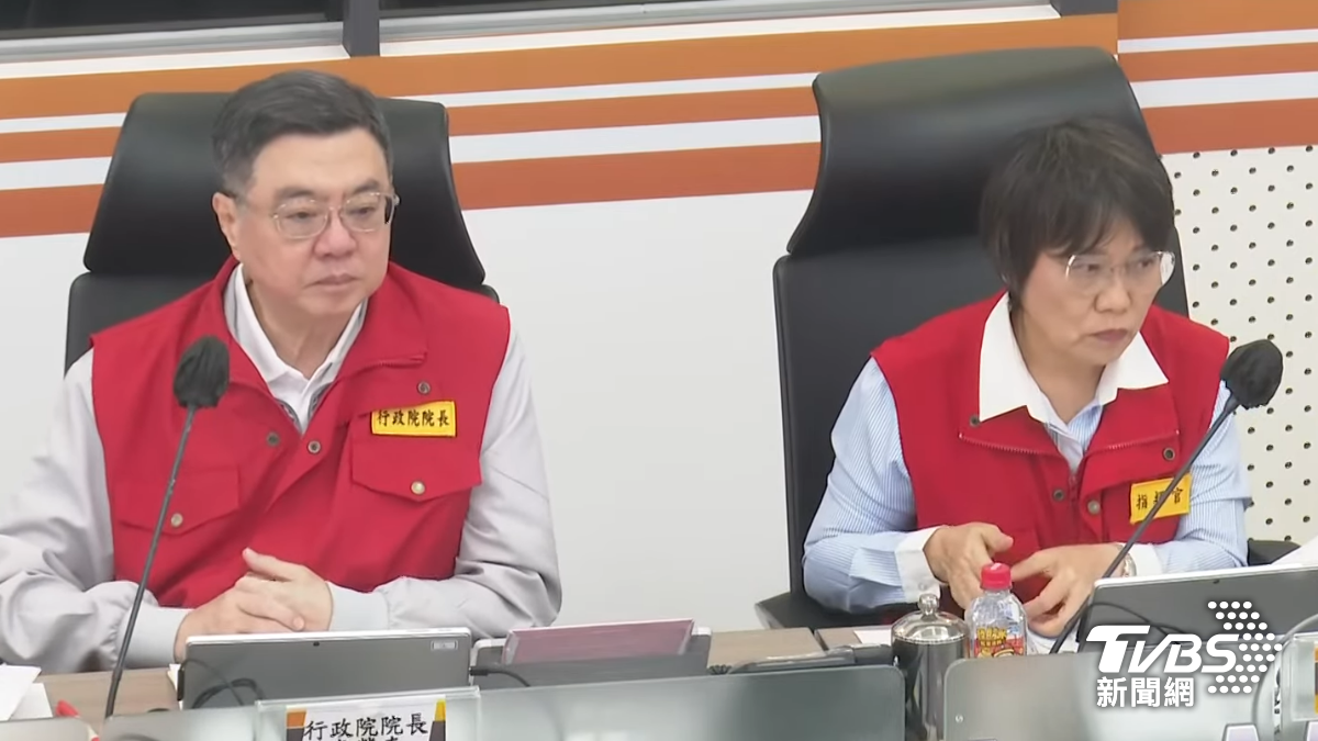 丹娜絲襲台!賴清德1500坐鎮應變中心 卓揆:中央地方上緊發條