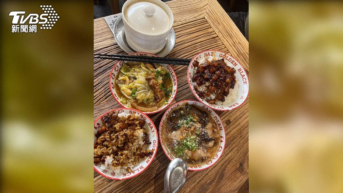 消費降級!台味平價滷肉飯小吃風靡上海。(圖/林閔榛攝)
