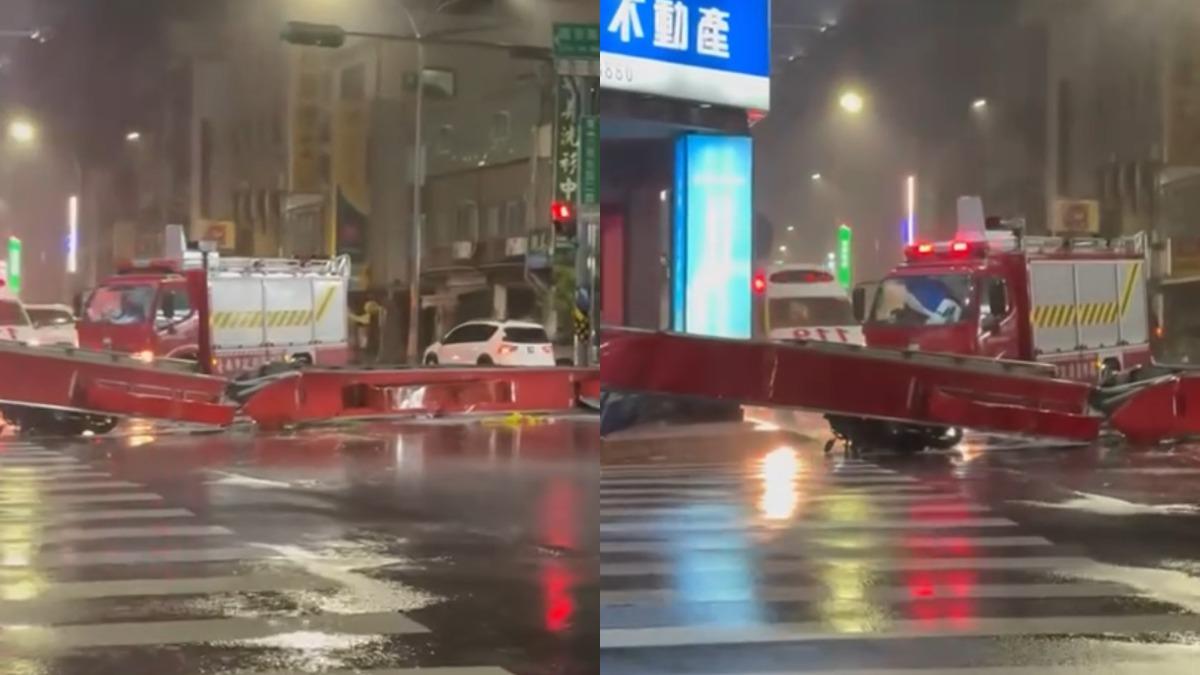 丹娜絲颱風夜爆災情!台南牌樓倒塌 35歲男騎車路過衰遭壓