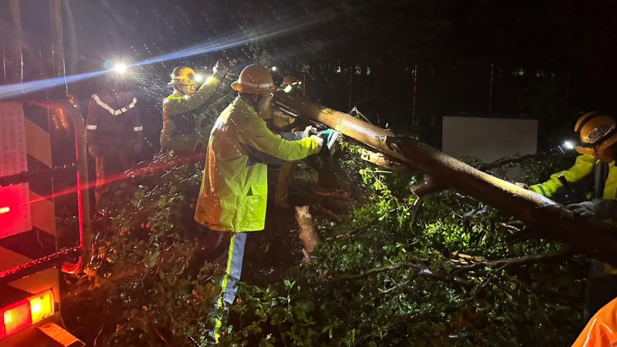 高雄「3萬戶停電」！全台最嚴重　台電冒風雨搶修拚復電
