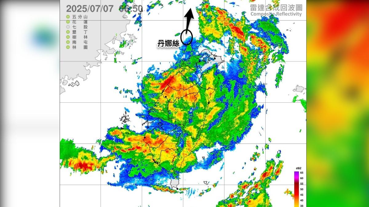 颱風/挑戰護國神山失敗!丹娜絲被摧殘「看不出颱風的樣子」