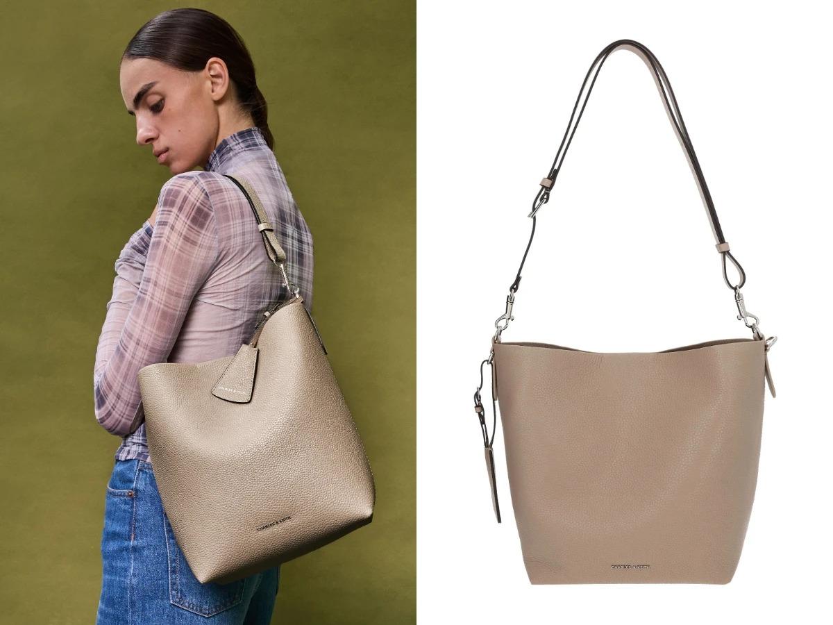 CHARLES & KEITH Beryl 水桶包。（圖／翻攝自CHARLES & KEITH官網）