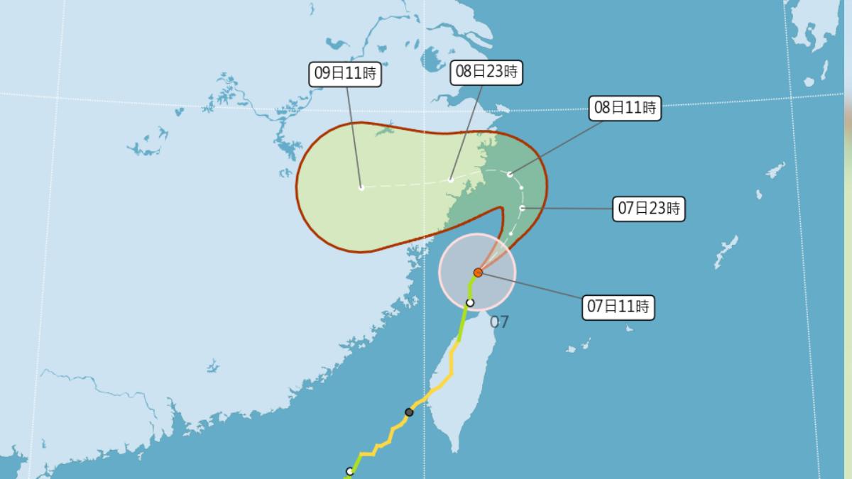 快訊/丹娜絲陸上警報解除 本島已脫離暴風圈