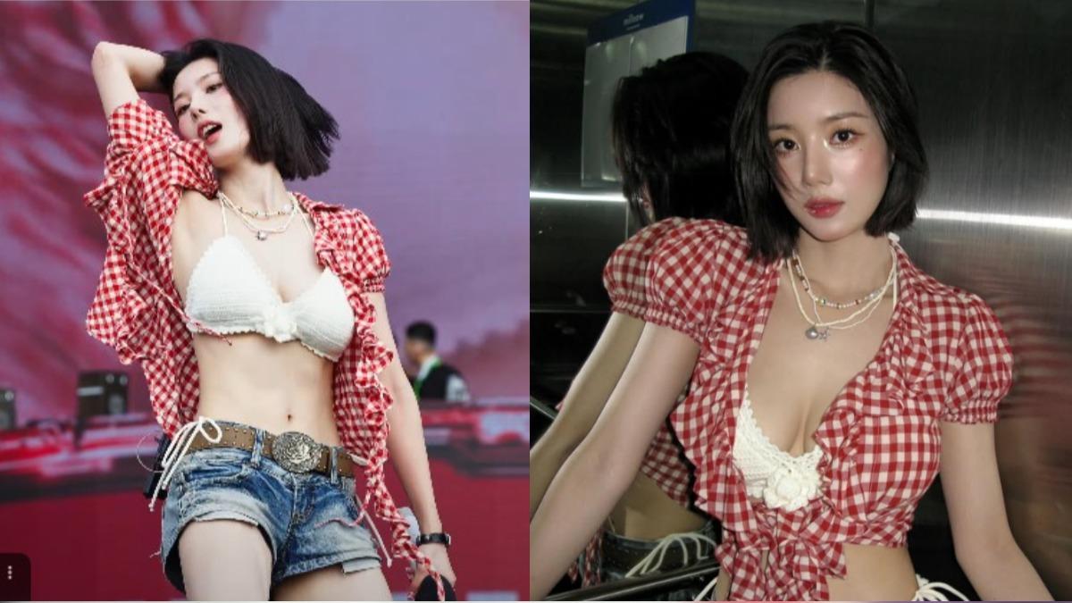 權恩妃太辣了！「深V比基尼」解蝴蝶結全場瘋　水彈女神再進化