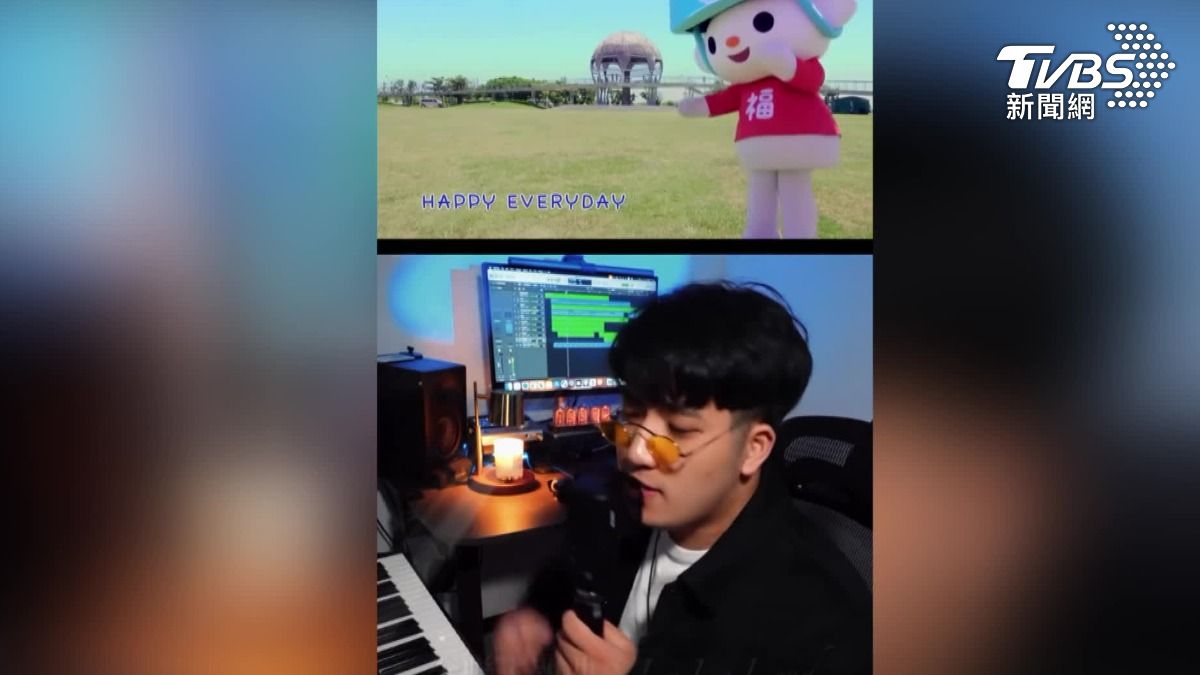 洗腦福利熊改BGM!網紅改曲風暴紅賣版權。(圖/TVBS)
