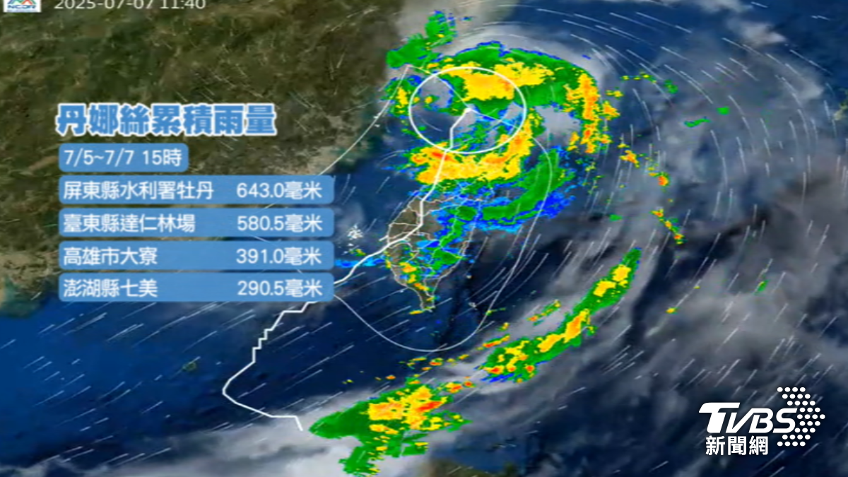 丹娜絲颱風解除海上颱風警報。（圖／TVBS）