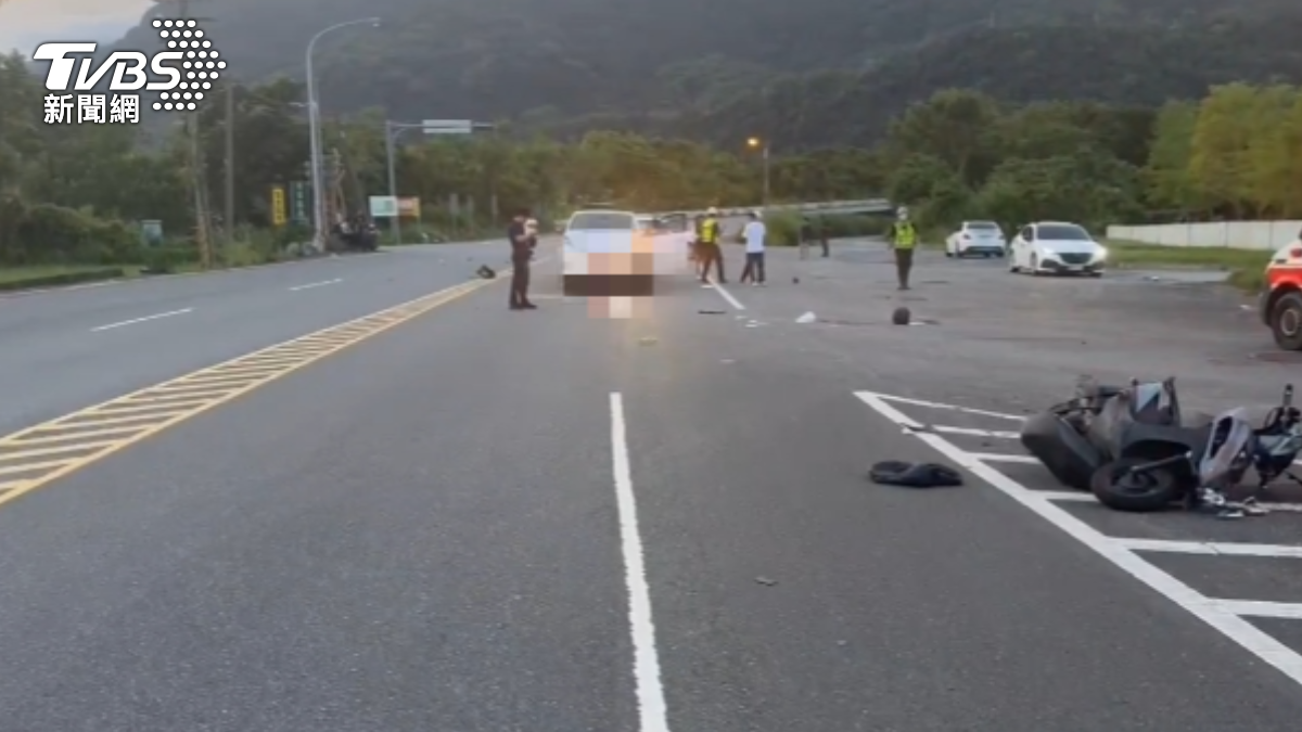 一名東華女大生與汽車發生擦撞，頭部重創死亡。（圖／TVBS）