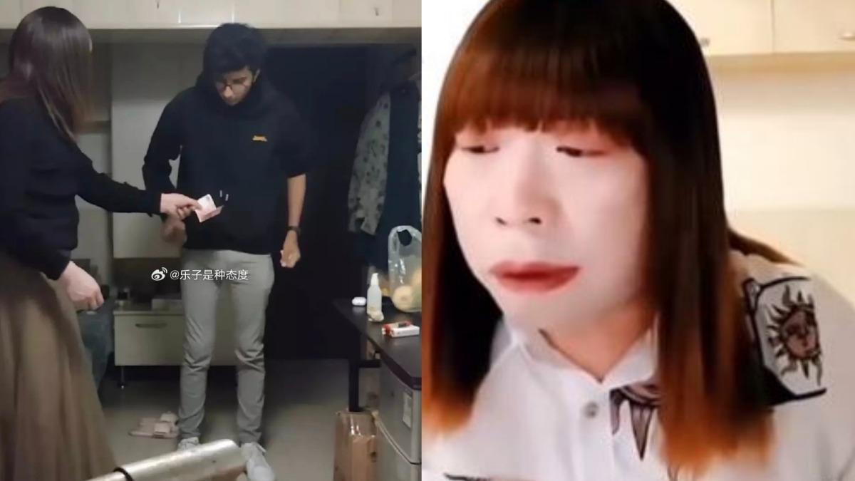 陸網紅南京紅姐扮女裝吸引男網友，其中還有外國人。（圖／取自微博）