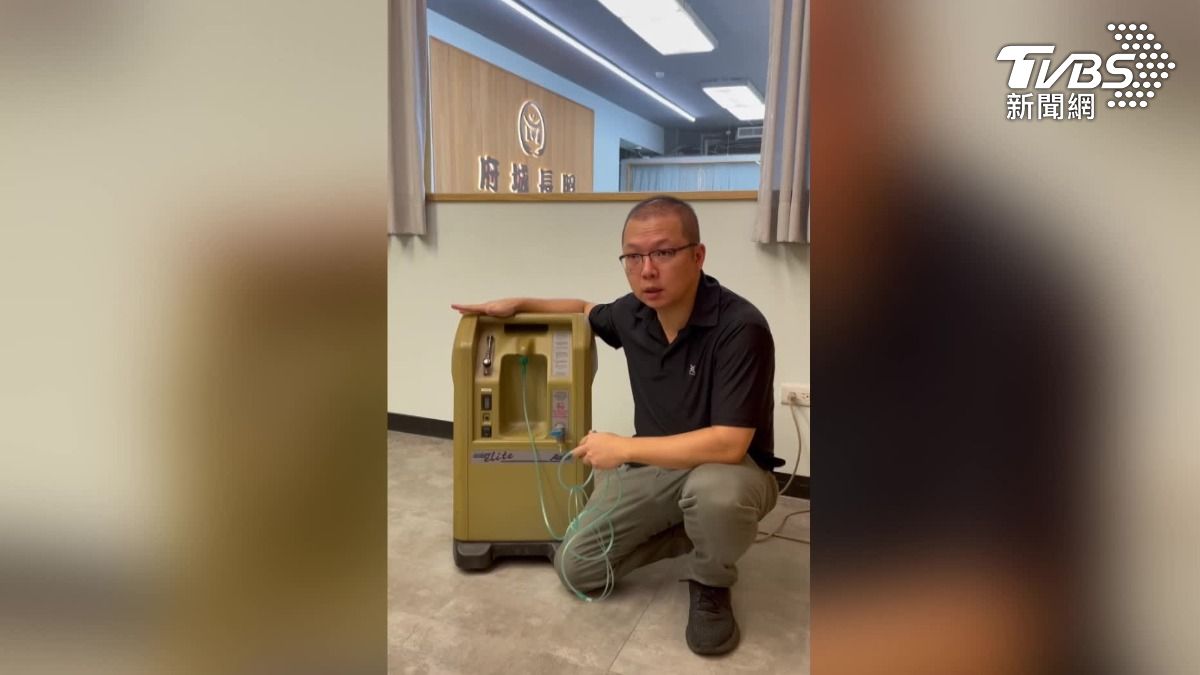 其他養護中心護理主任謝先生表示，氧氣設備對養護中心來說非常重要。（圖／TVBS）