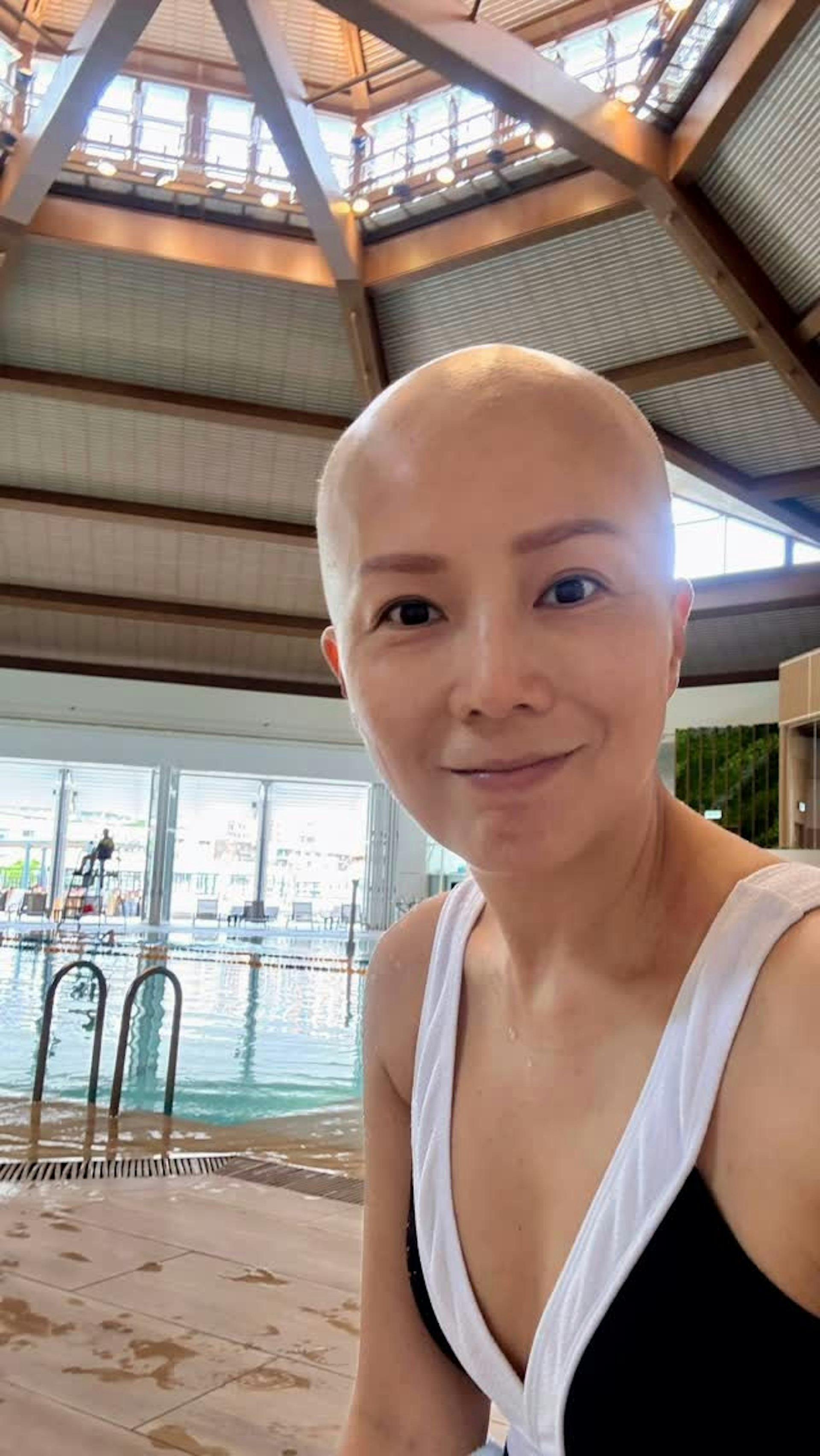 吳文忻在去年8月自曝乳癌復發,一直在積極抗癌。(圖/翻攝自IG@nat_ng_nat)