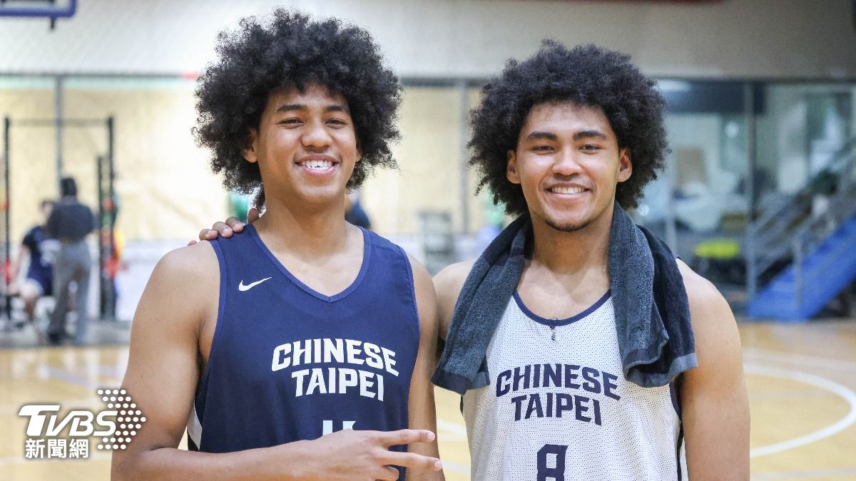 台美混血兄弟賀丹、賀博加入中華男籃藍隊。（圖／華子琛攝）
