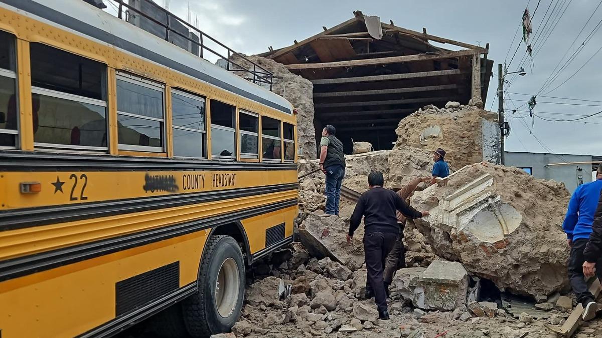 瓜地馬拉5.6地震!多棟建築損毀慘況曝 至少5人遭埋