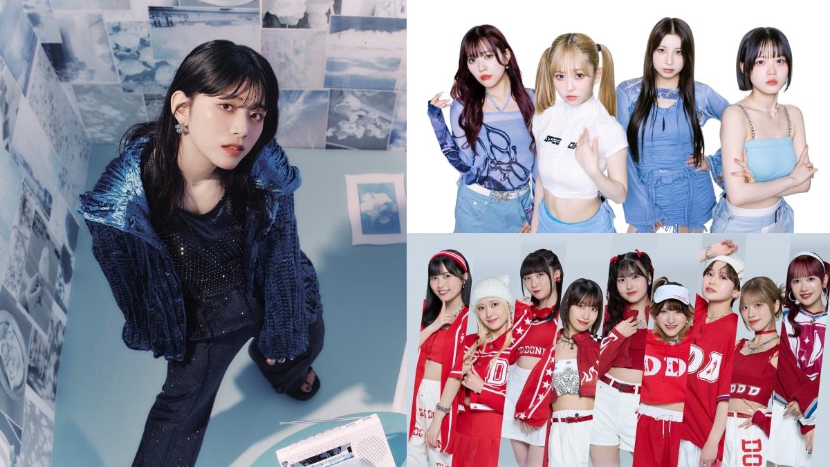 川西奈月(左)、@onefive(右上)、超越少女組(右下)將齊聚台北小巨蛋。(圖/寬宏藝術提供)