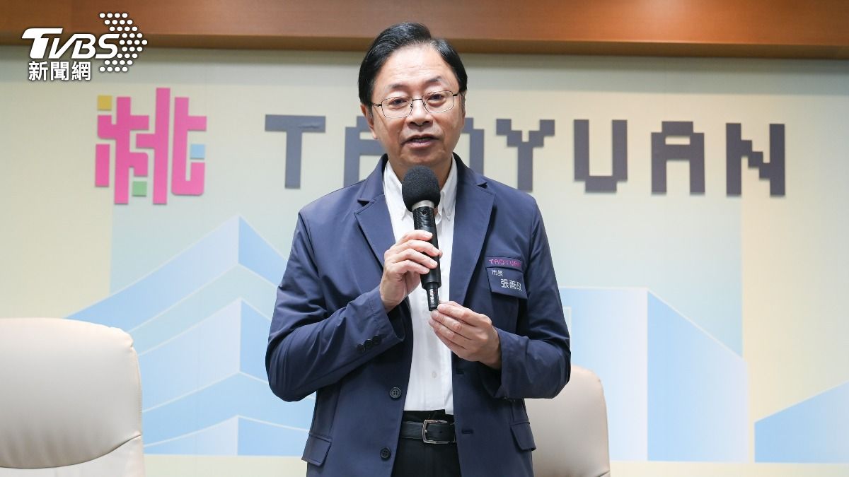 張善政指出，桃園市機車練習場將達14座。（圖／TVBS）