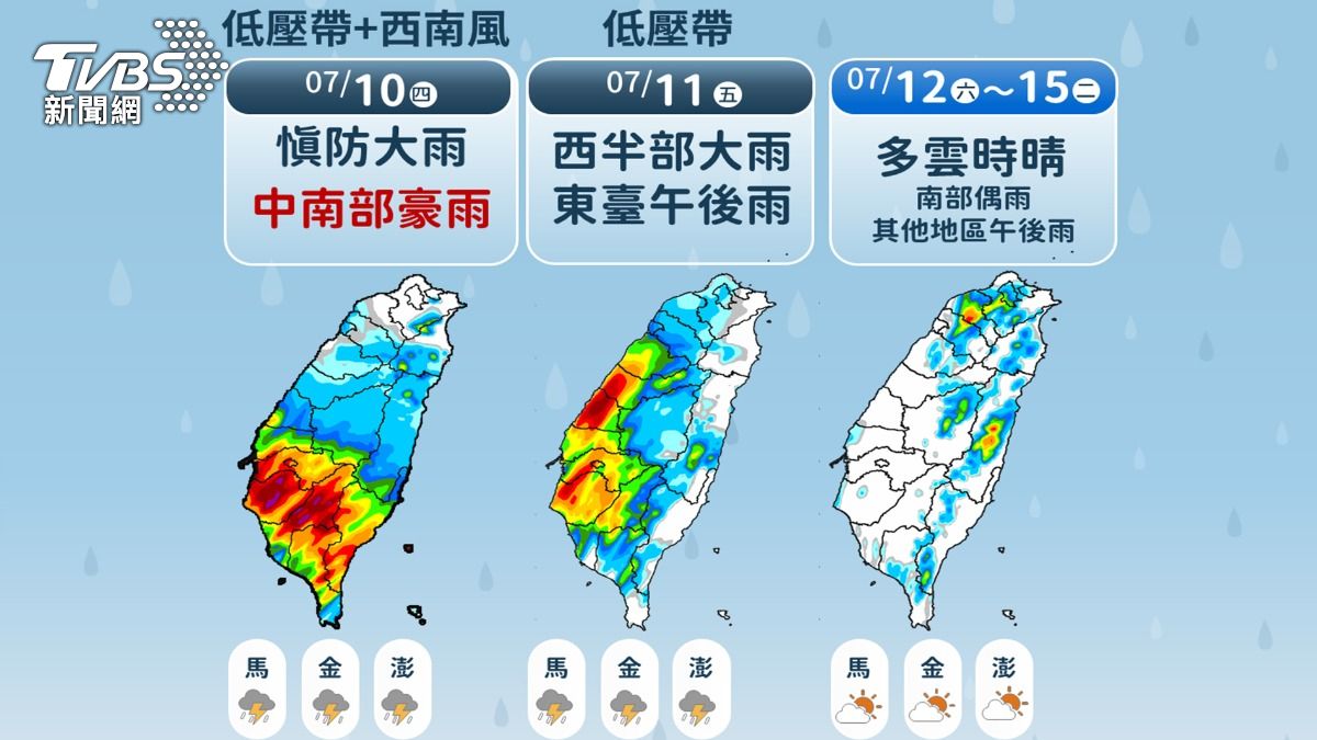 大豪雨炸南台灣!高雄山區多處土石流警戒 897人速撤離
