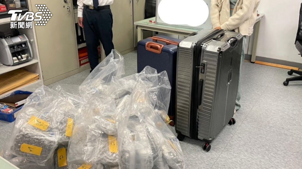 泰女貪11萬運毒　40公斤大麻「市值6千萬」塞爆行李箱慘了