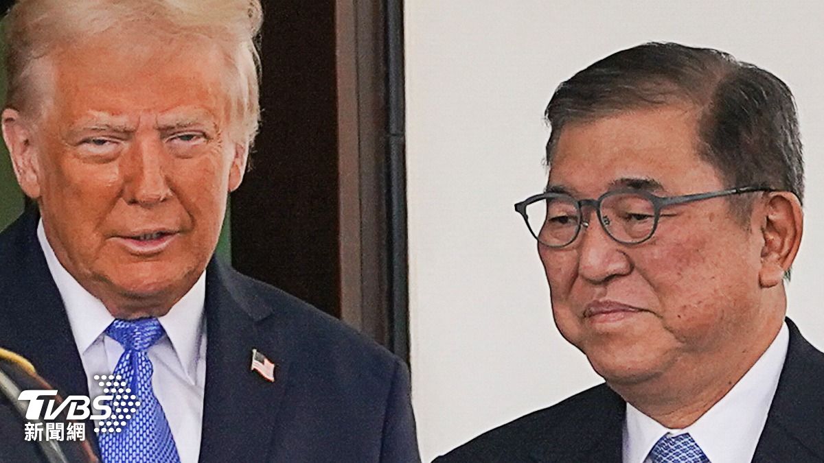 美國總統川普（左）和日本首相石破茂（右）。（圖／達志影像路透社）