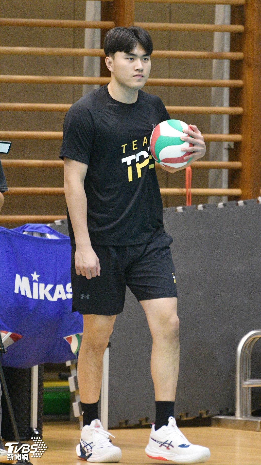 世大運男排選手張育陞。(圖/胡瑞麒攝)