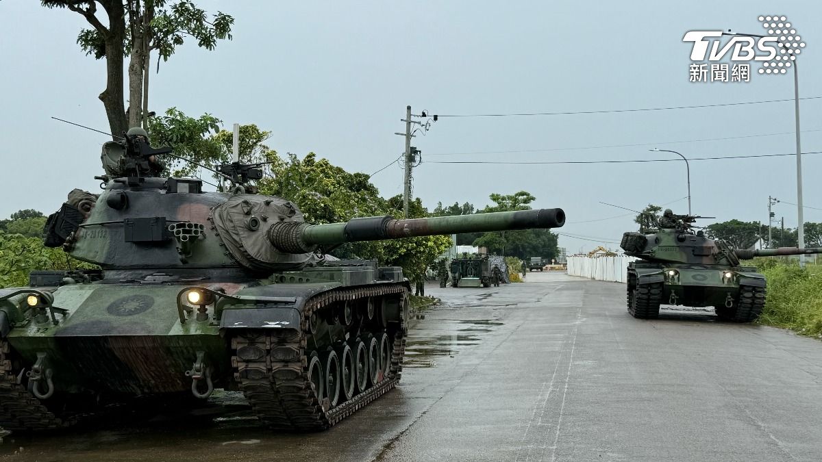漢光演習第二天,陸軍269旅進行立即備戰操演,應援防衛桃園機場(圖/TVBS)