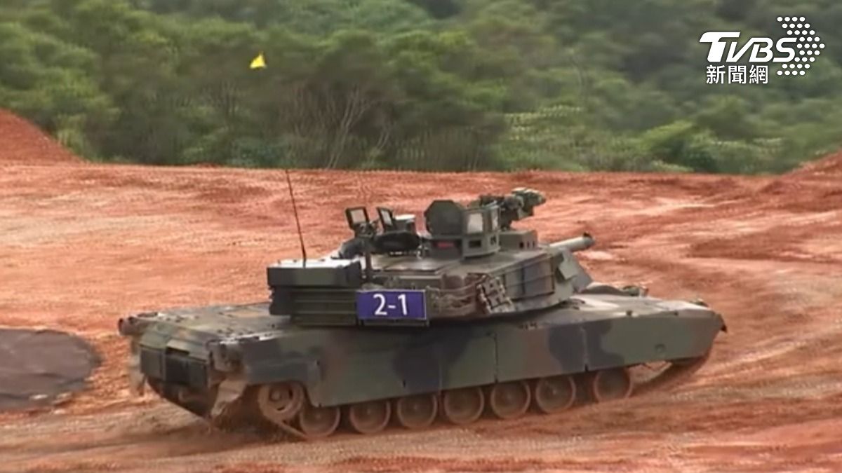 陸軍M1A2T戰車火力大且精準,不過尚未形成戰力與成軍,並未納入此回漢光實兵演習。(圖/TVBS)