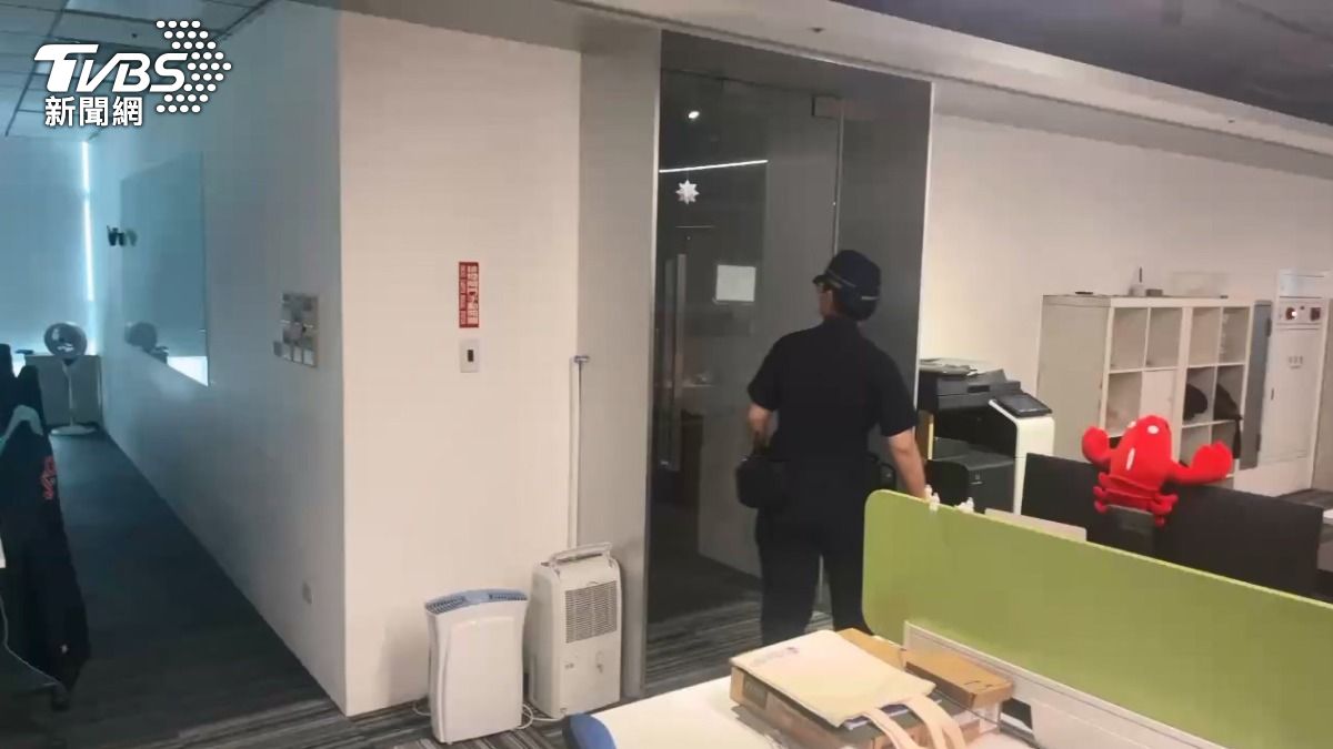 街口支付母公司遭法院查封,辦公室空無一人。 (圖/TVBS)