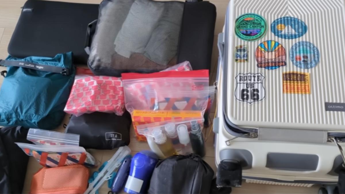 只帶20吋登機行李箱!櫻花妹授出國2週打包秘技 省錢又防盜