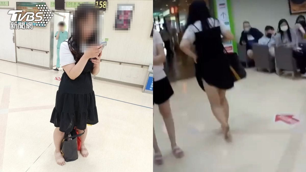 最狂韓妹!手機不裝SIM卡飛台散心 赤腳逛醫院家人曝無奈
