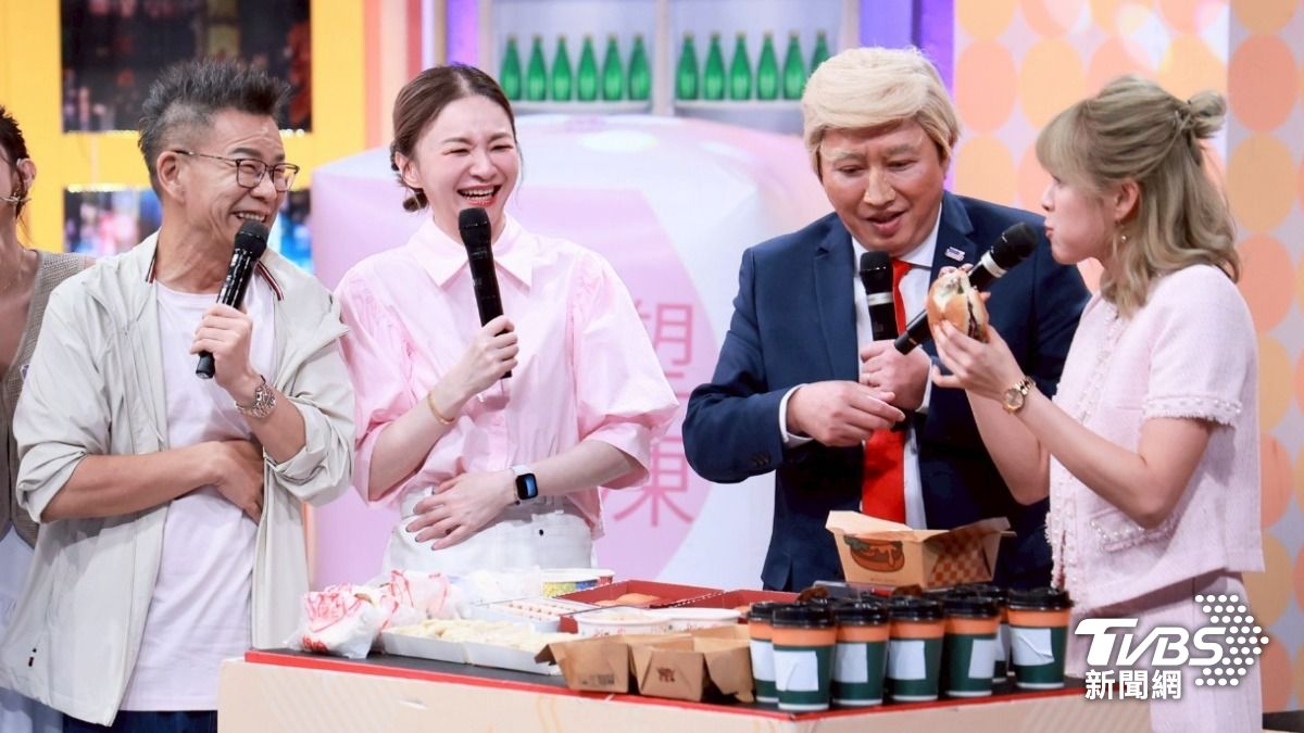 花花、林柏妤代班剛好錄製美食特輯。(圖/TVBS)