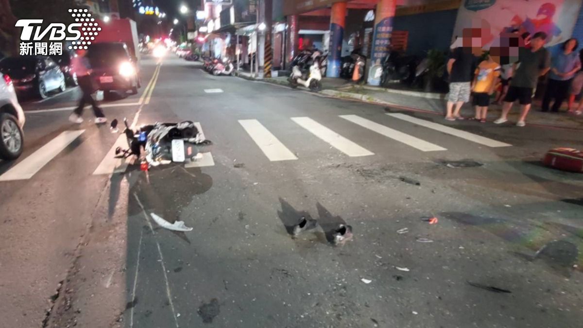 車禍現場外觀。(圖/TVBS)