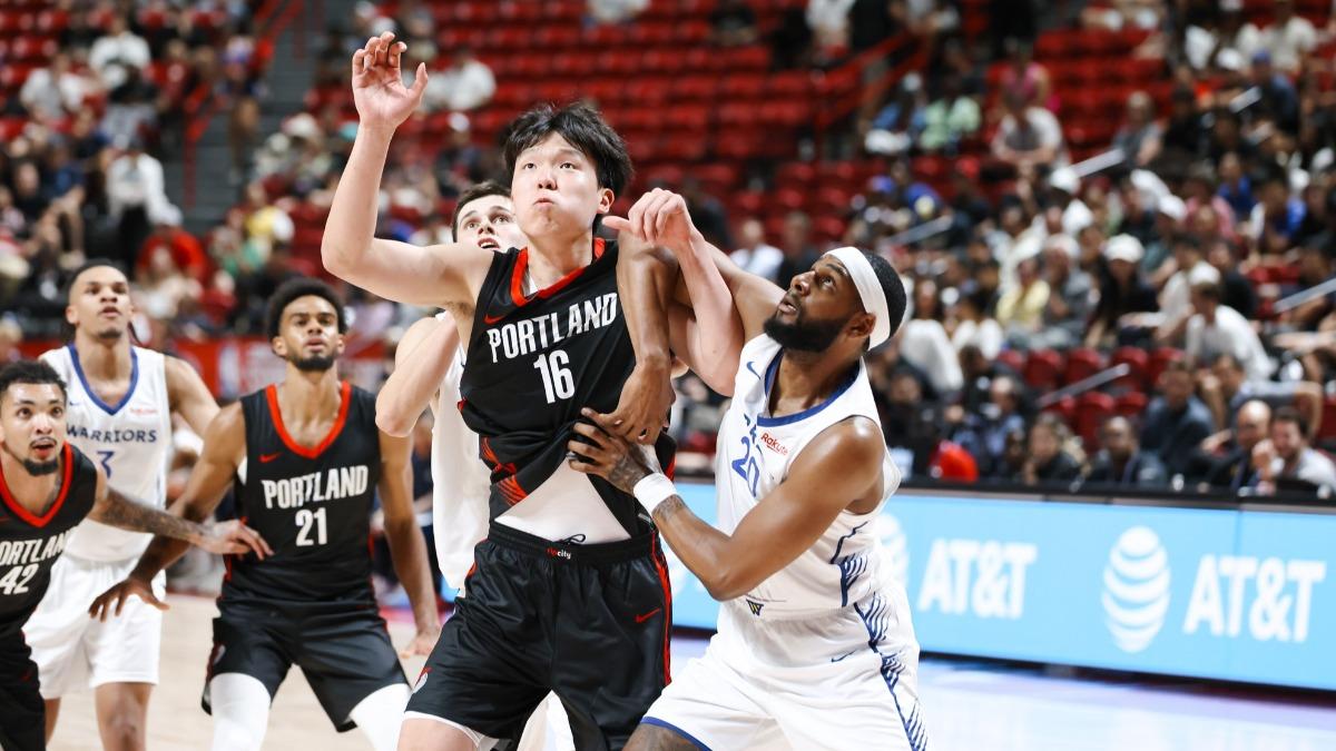 NBA／楊瀚森夏聯亮相！妙傳5助攻神似約基奇　拓荒者痛宰勇士33分
