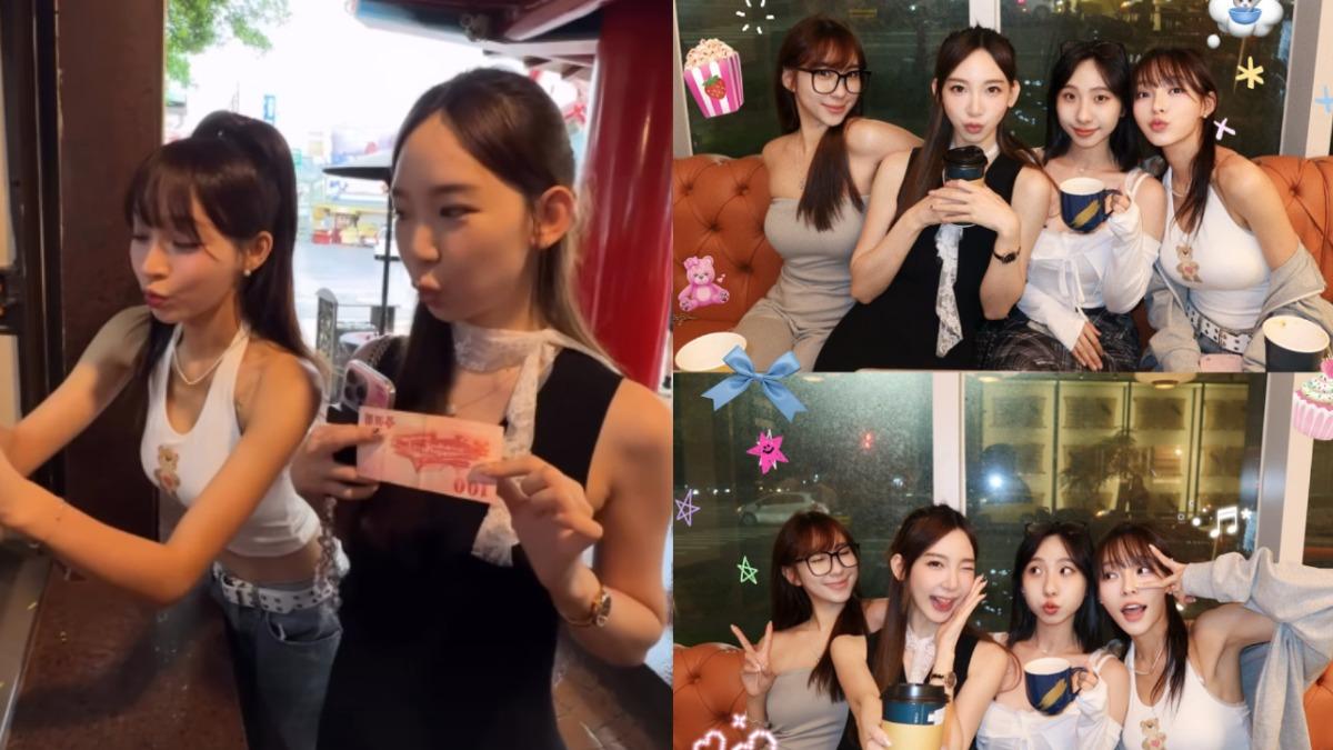 林襄穿超辣與姊妹同遊台中。(圖/翻攝自林襄IG)