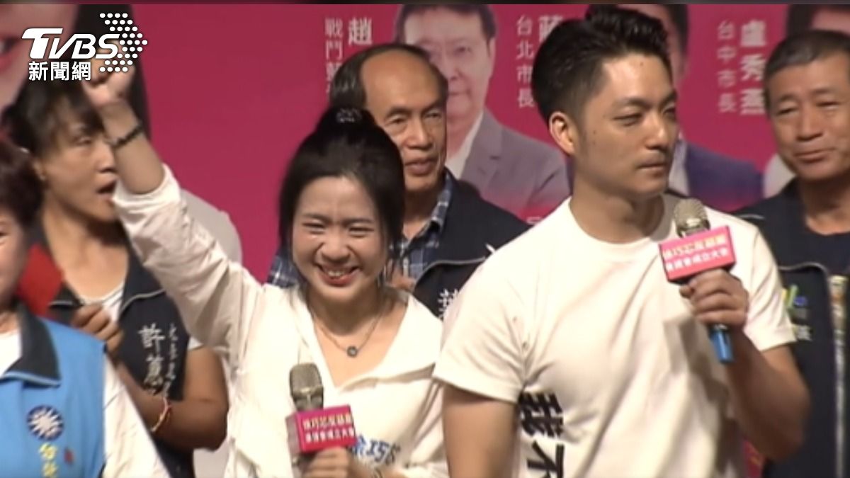 徐巧芯爆哭! 蔣萬安喊「別讓勇士孤軍奮戰」。(圖/TVBS)