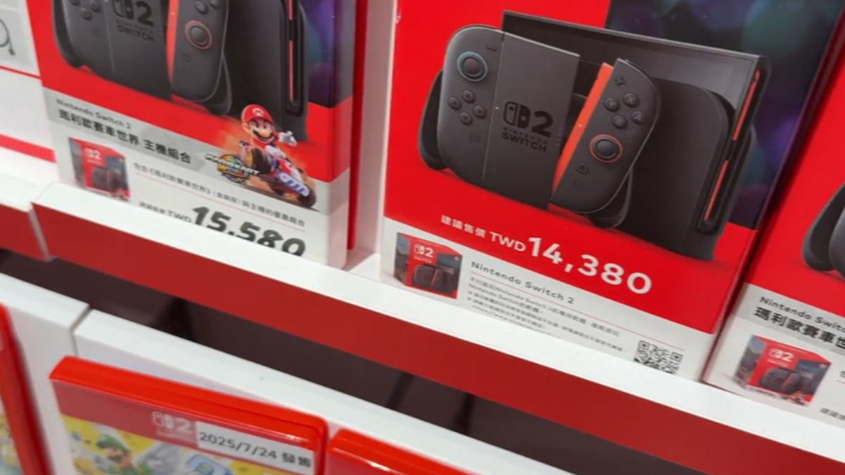 Switch 2在台開賣,目前貨量充足。(圖/TVBS)
