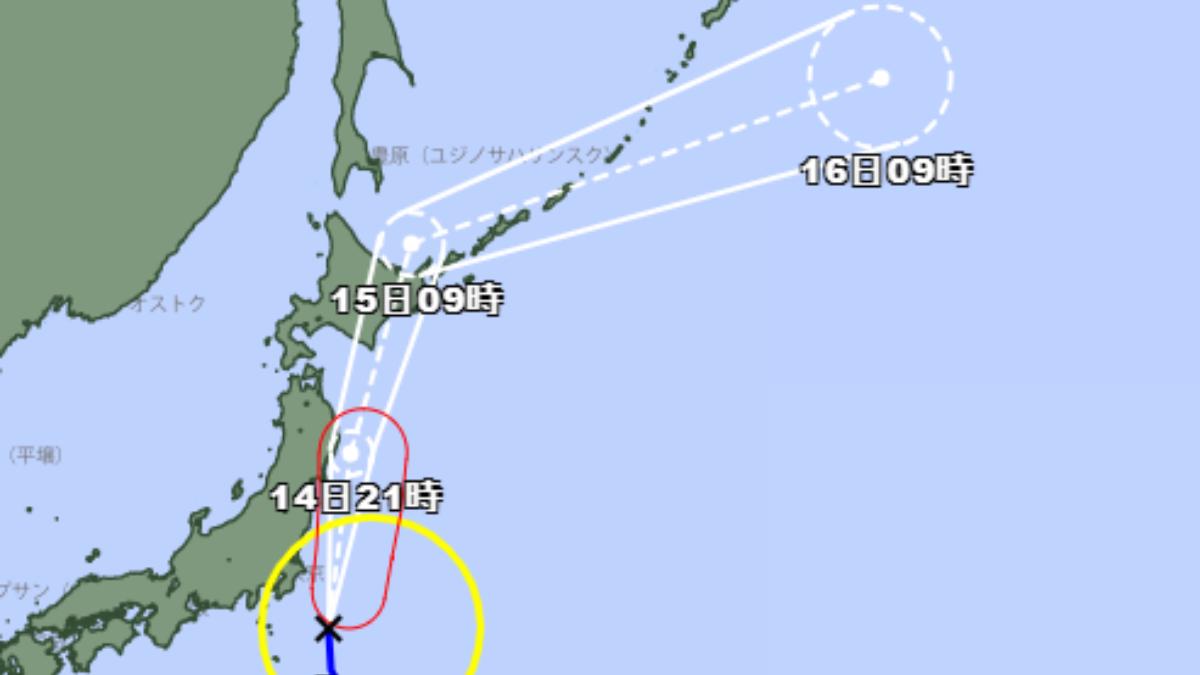 赴日注意!颱風百合逼近關東、北日本 恐9年來首登陸北海道