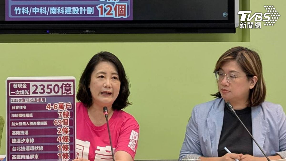 普發現金一次燒光2350億 綠委嘆「可供8年租金補貼」