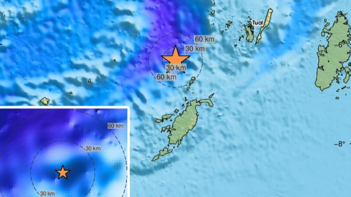 快訊/印尼外海規模6.7地震 暫無海嘯威脅