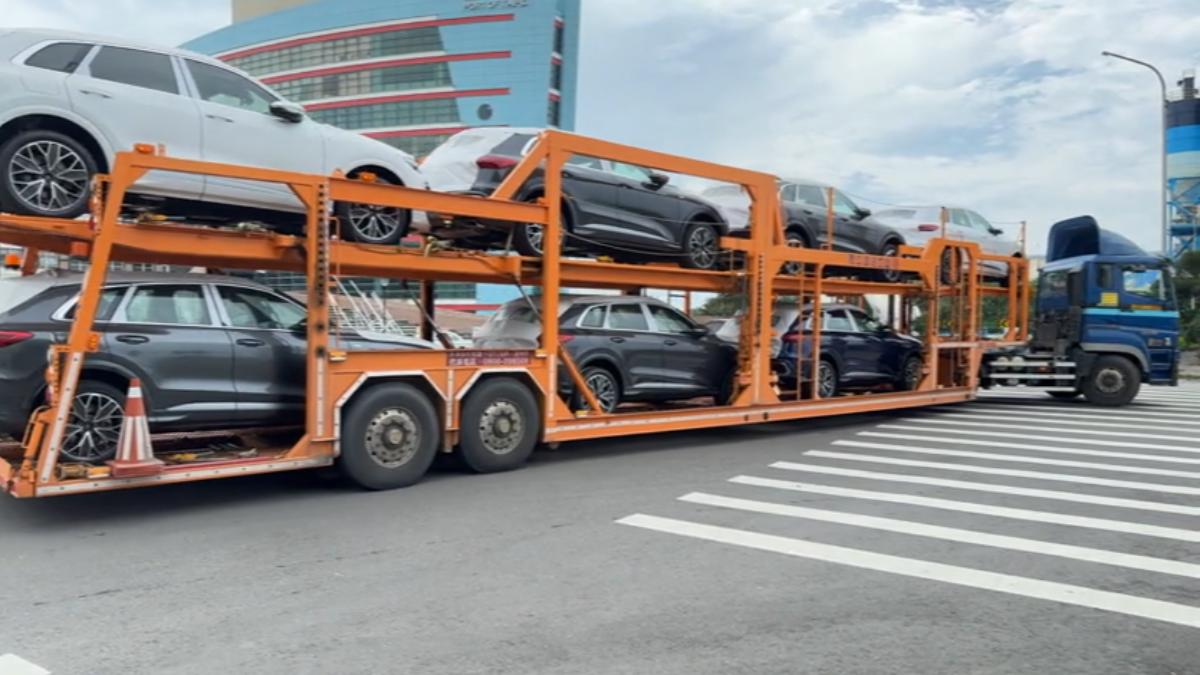 受關稅影響，進口車塞爆台北港，民眾憂長期曝曬和吹海風。（圖／TVBS）