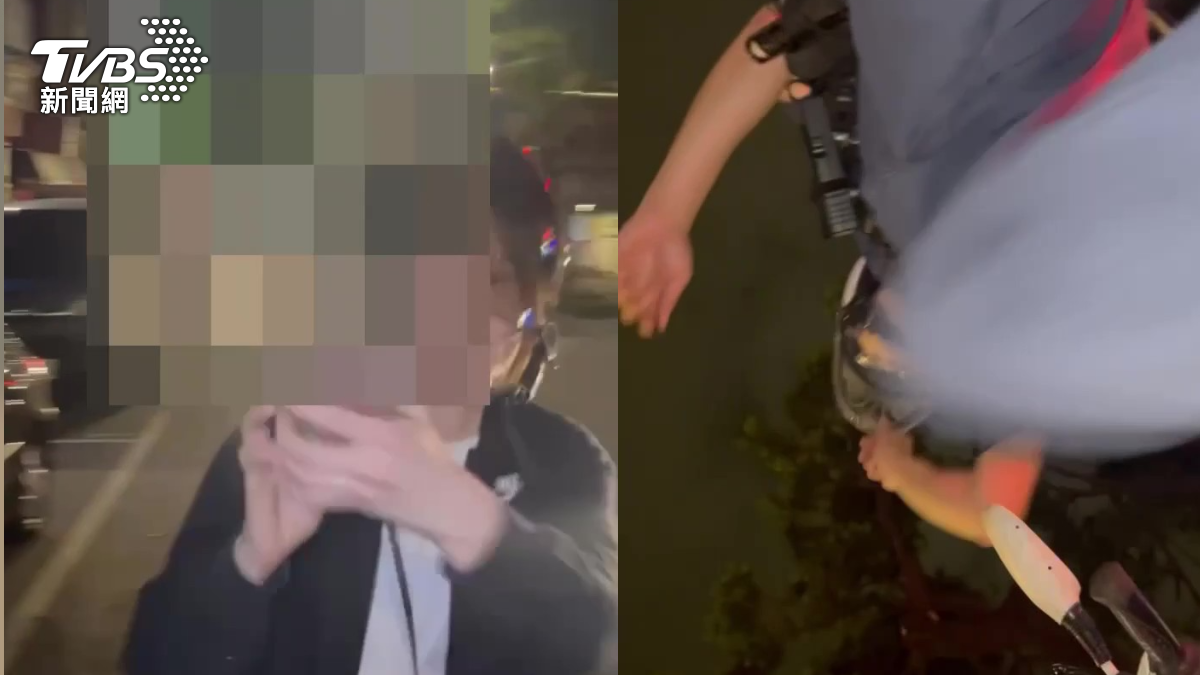 北市女紅燈右轉遭攔查 錄影反蒐證「爆走咬警」