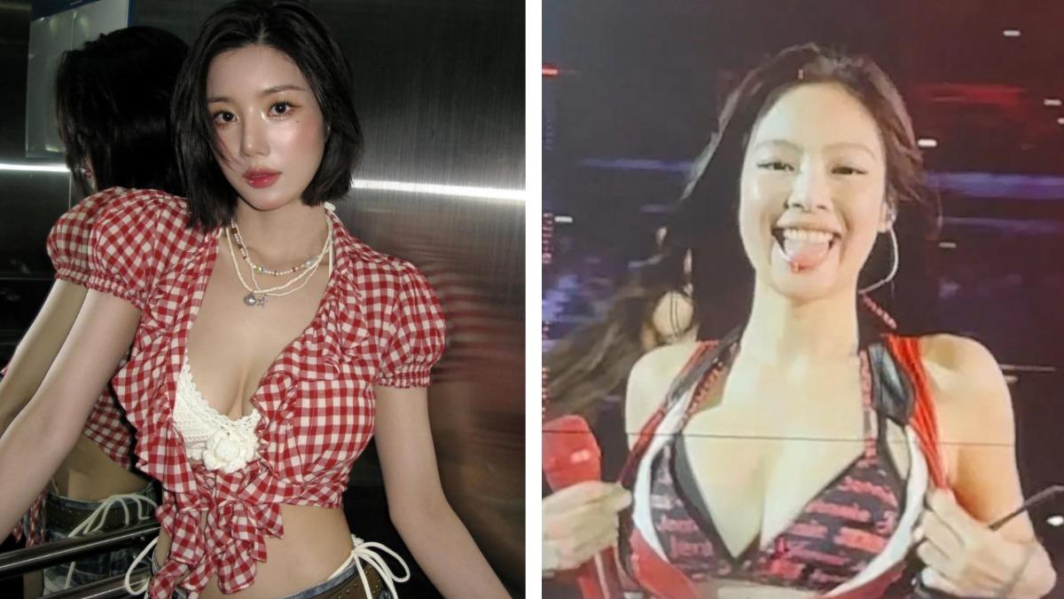 Jennie演唱會突扯衣解放「胸器」網友噴鼻血 網友論戰意外扯到權恩妃