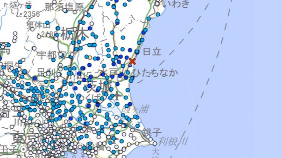 快訊／日本茨城深夜爆「最大震度4地震」　東京也搖晃