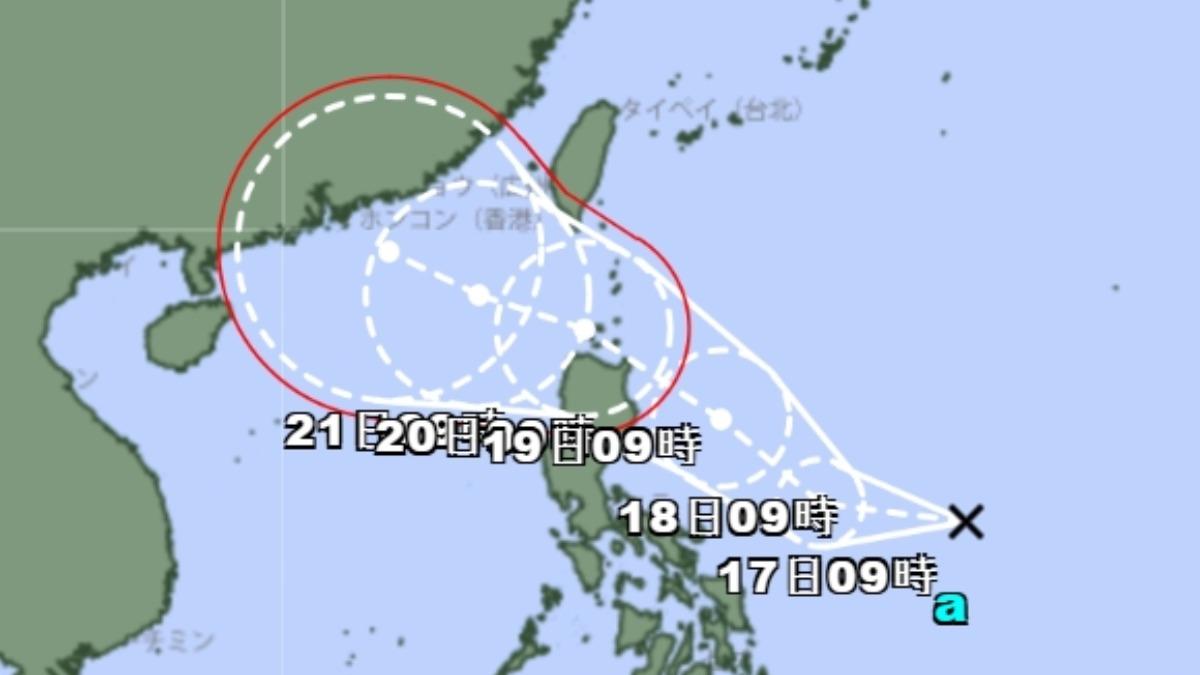 天氣／熱帶低壓估24小時生成「薇帕颱風」　最新路徑出爐