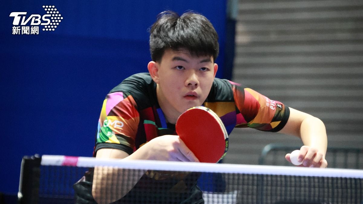 桌球選手高承睿,挑戰4個賽事,坦言體力續航很重要。(圖/TVBS)