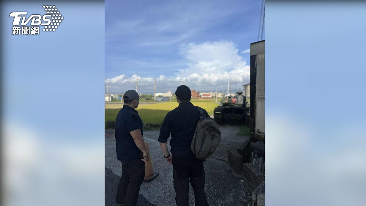 這次漢光美方多名觀察員來台,TVBS取得日前部分成員觀摩586旅防務操演的照片。(圖/民眾提供)