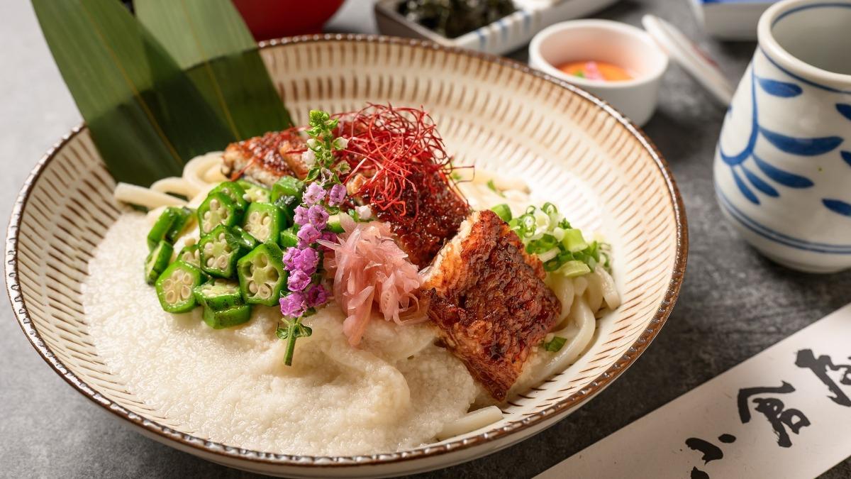 小倉屋推出「鰻魚山藥冷烏龍定食」。(圖/業者提供)